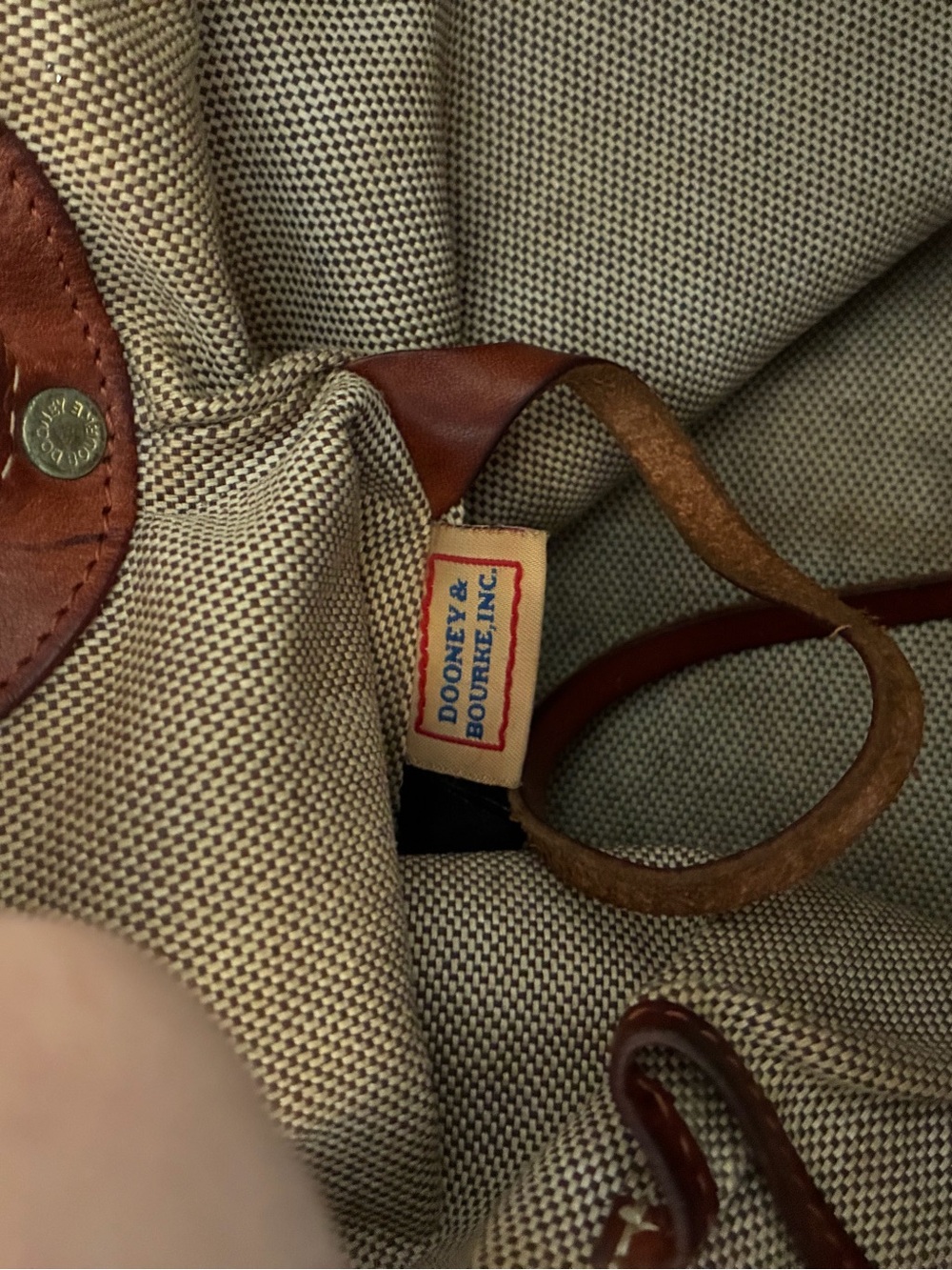 Vintage Dooney & Bourke Genuine Florentine Vachetta Leather Crossbody J0872669 - Picture 13 of 15